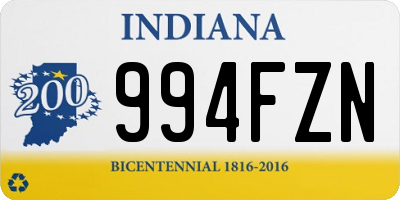 IN license plate 994FZN