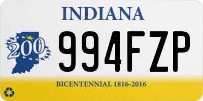 IN license plate 994FZP