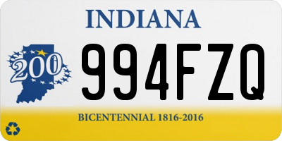 IN license plate 994FZQ