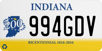 IN license plate 994GDV