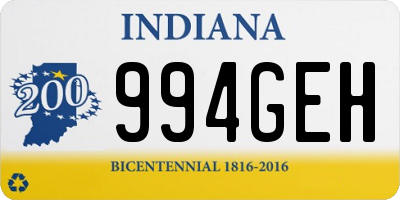 IN license plate 994GEH