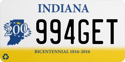 IN license plate 994GET