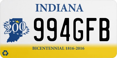 IN license plate 994GFB