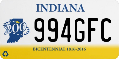 IN license plate 994GFC