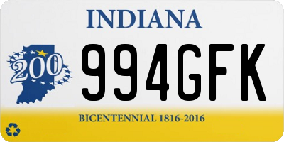 IN license plate 994GFK