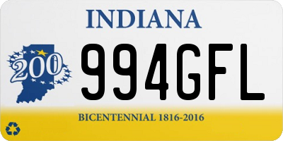 IN license plate 994GFL