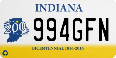 IN license plate 994GFN