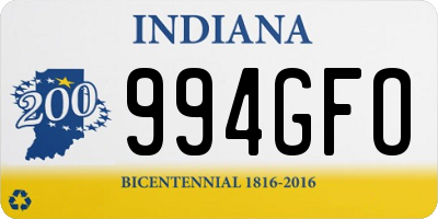 IN license plate 994GFO