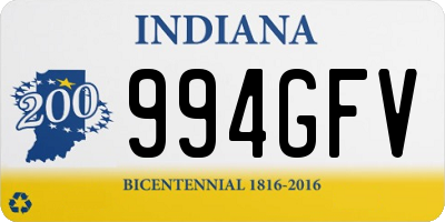 IN license plate 994GFV