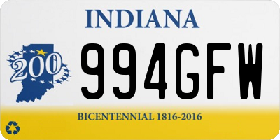 IN license plate 994GFW