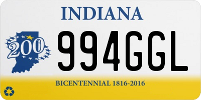 IN license plate 994GGL