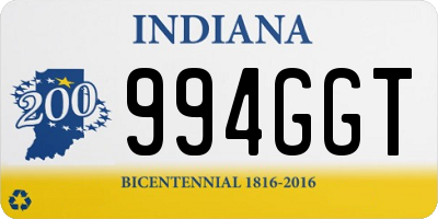 IN license plate 994GGT