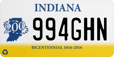 IN license plate 994GHN