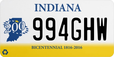 IN license plate 994GHW