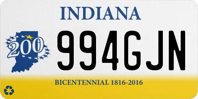 IN license plate 994GJN