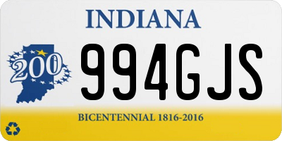 IN license plate 994GJS
