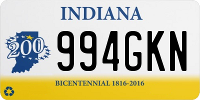 IN license plate 994GKN