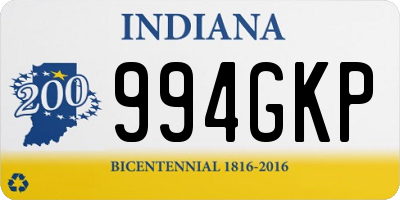 IN license plate 994GKP