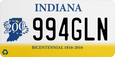 IN license plate 994GLN