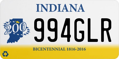 IN license plate 994GLR