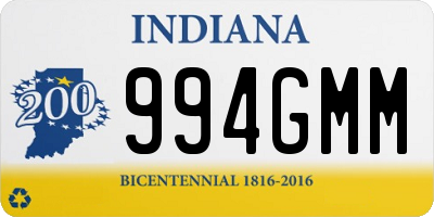 IN license plate 994GMM