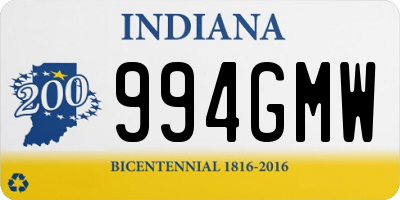 IN license plate 994GMW