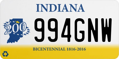 IN license plate 994GNW