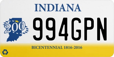 IN license plate 994GPN