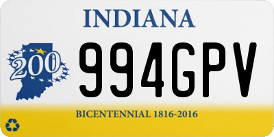 IN license plate 994GPV