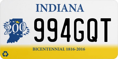 IN license plate 994GQT