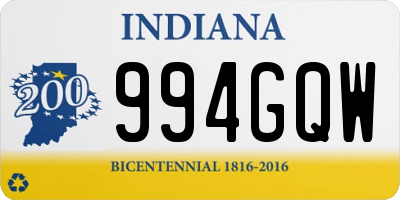 IN license plate 994GQW