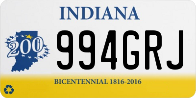 IN license plate 994GRJ