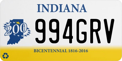 IN license plate 994GRV