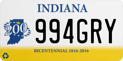 IN license plate 994GRY