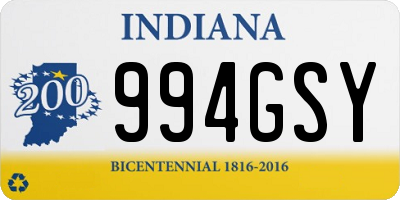 IN license plate 994GSY