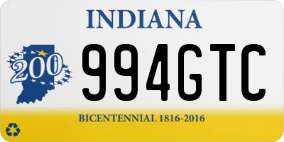 IN license plate 994GTC