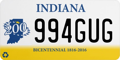 IN license plate 994GUG