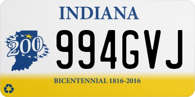 IN license plate 994GVJ