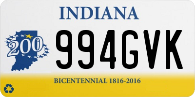 IN license plate 994GVK