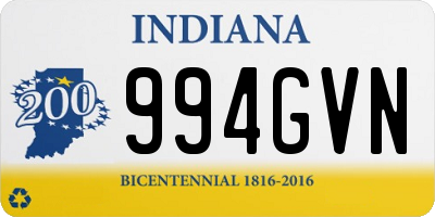 IN license plate 994GVN