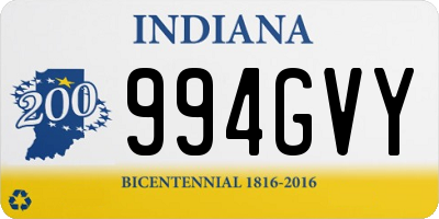 IN license plate 994GVY