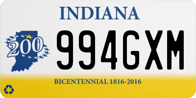 IN license plate 994GXM