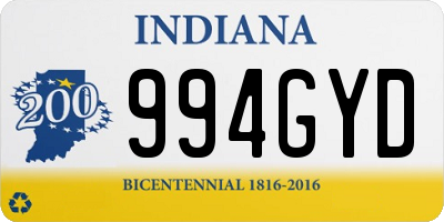 IN license plate 994GYD