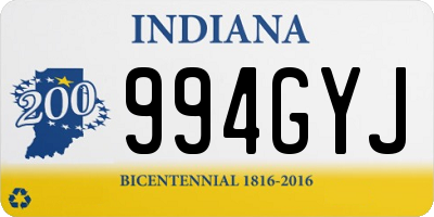 IN license plate 994GYJ