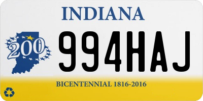 IN license plate 994HAJ