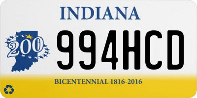 IN license plate 994HCD