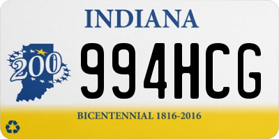 IN license plate 994HCG