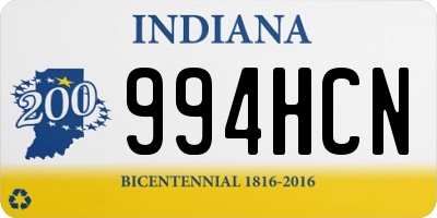 IN license plate 994HCN