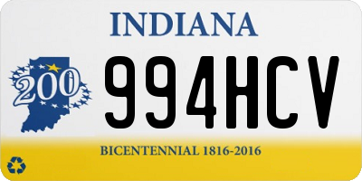 IN license plate 994HCV