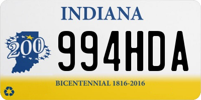 IN license plate 994HDA